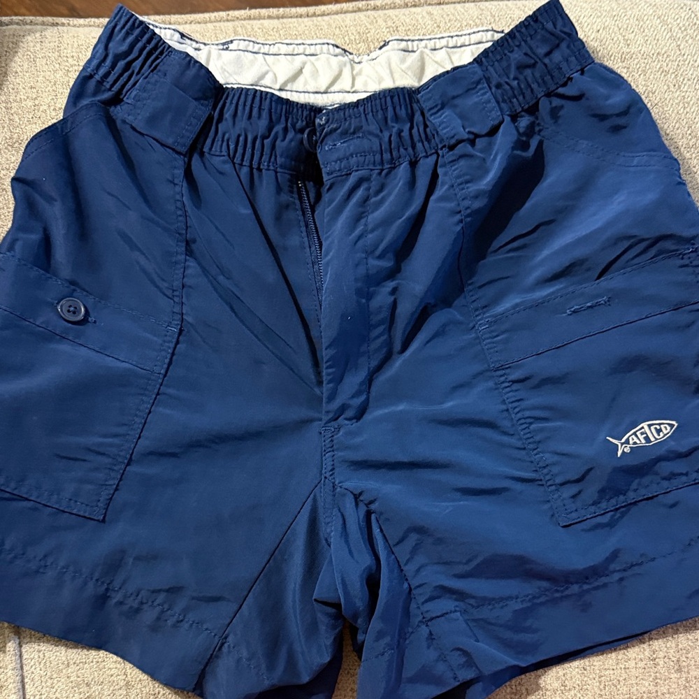 AFTCO Navy Blue Men's Athletic Shorts